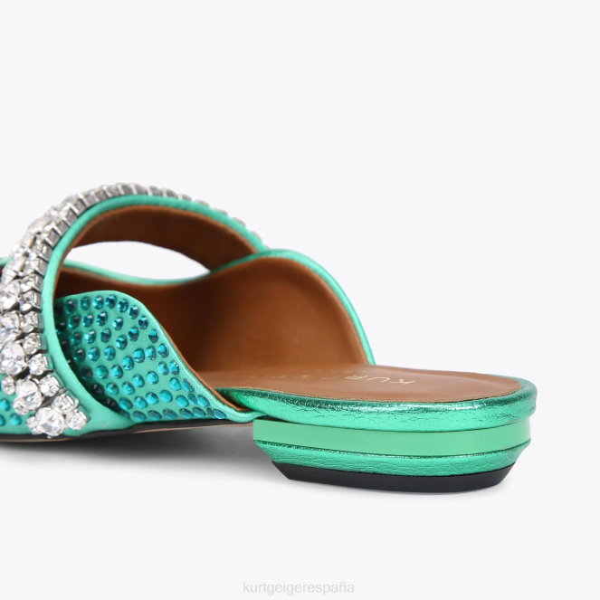 Kurt Geiger mujer cristales principescos de londres 2LPR668 | calzados verde azulado